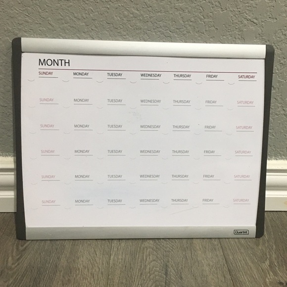 Quarlet Other - Dry Erase calendar